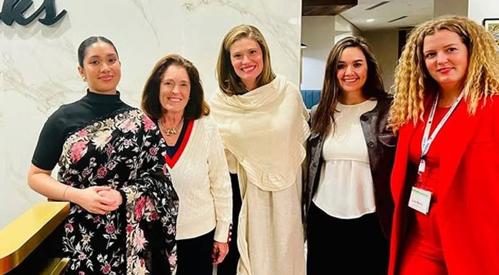 ওয়াশিংটন ডিসিতে নারী নেত্রীদের সঙ্গে জাইমা রহমানের বৈঠক