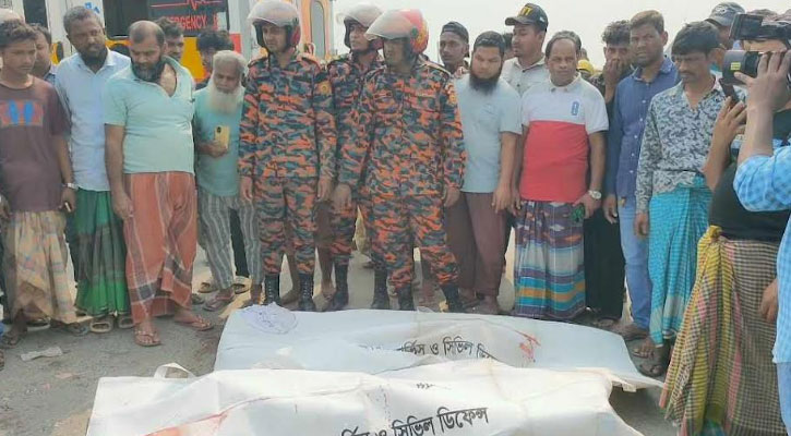 পূর্বাচলে সিএনজি-রেডিমিক্স ট্রাকের মুখোমুখি সংঘর্ষ, নিহত ২