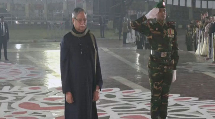 ভাষা শহীদদের প্রতি রাষ্ট্রপতির শ্রদ্ধা