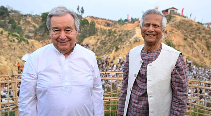 ঢাকা ছাড়ার আগে প্রধান উপদেষ্টাকে ফোন জাতিসংঘ মহাসচিবের