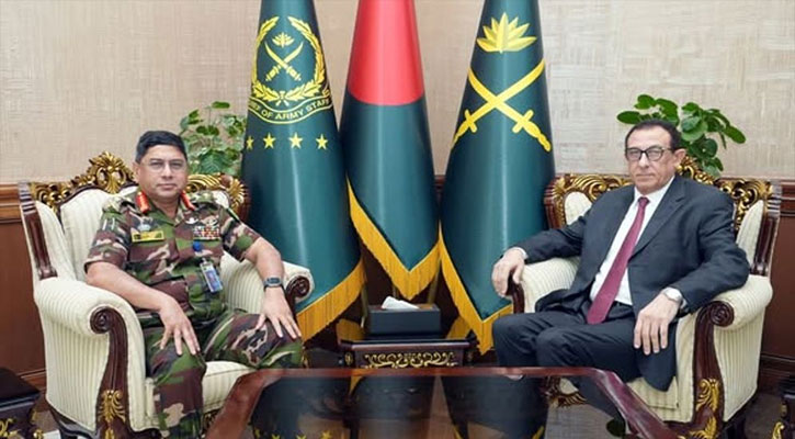 গাজায় চলমান হত্যাকাণ্ডের ঘটনায় সেনাপ্রধানের গভীর শোক