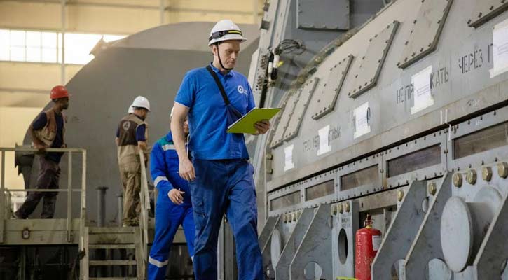 রূপপুর প্রকল্পের প্রথম ইউনিটে সফলভাবে স্থাপিত হলো টার্বাইন