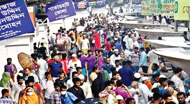 সাত দিনে ঢাকা ছেড়েছেন ১ কোটি ৭ লাখ মানুষ, ঢুকেছেন ৪৪ লাখ