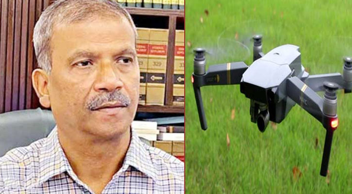 আইন উপদেষ্টার বাসায় পড়ে থাকা ড্রোনে ধ্বংসাত্মক ডিভাইস মেলেনি