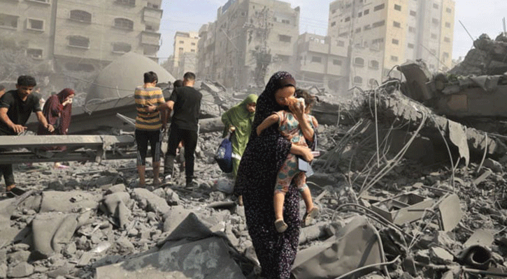 গাজায় ইসরায়েলি হামলায় নিহত আরও ৫৩ ফিলিস্তিনি