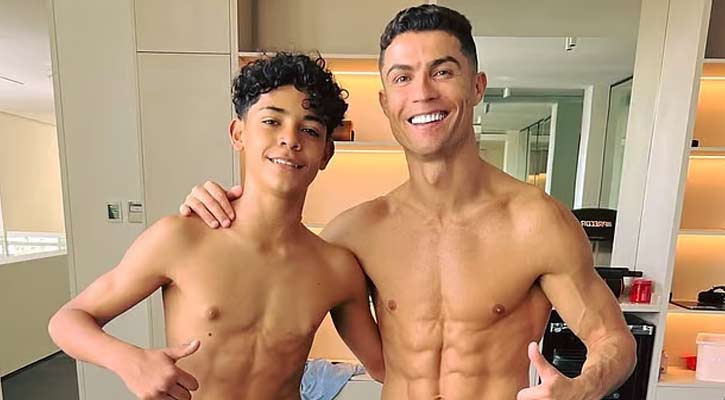 পর্তুগালের অনূর্ধ্ব-১৫ দলে ডাক পেলেন রোনালদোর ছেলে