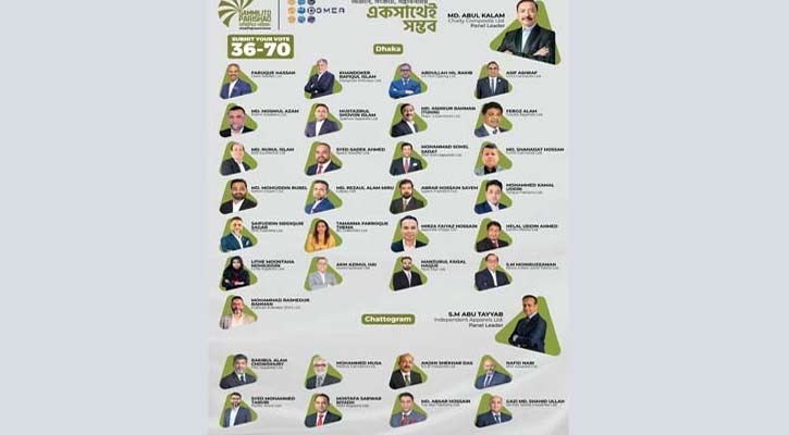 বিজিএমইএ নির্বাচনে সম্মিলিত পরিষদের প্যানেল চূড়ান্ত 