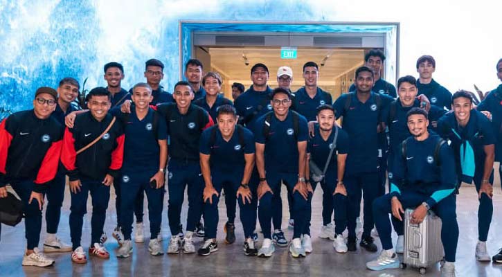 উত্তরায় সিঙ্গাপুর দলের অনুশীলন