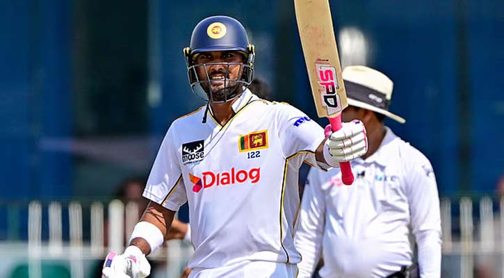 রানের পাহাড় গড়ছে শ্রীলঙ্কা, এগিয়ে ৪৩ রানে 