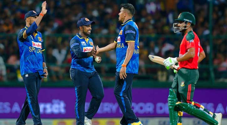 ৬ বল আর ৭ উইকেট হাতে রেখে শ্রীলঙ্কার জয়