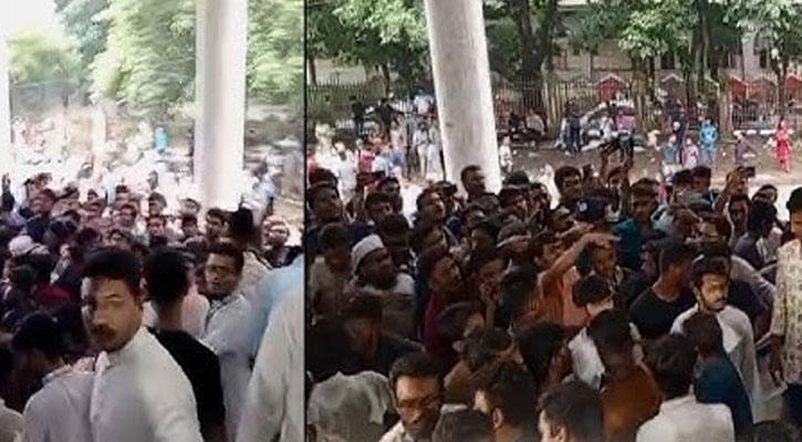 সিনেটের ভোটকেন্দ্রে হট্টগোল