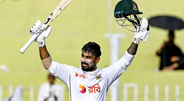 ‘শততম’ ম্যাচে সেঞ্চুরি পেলেন লিটনও