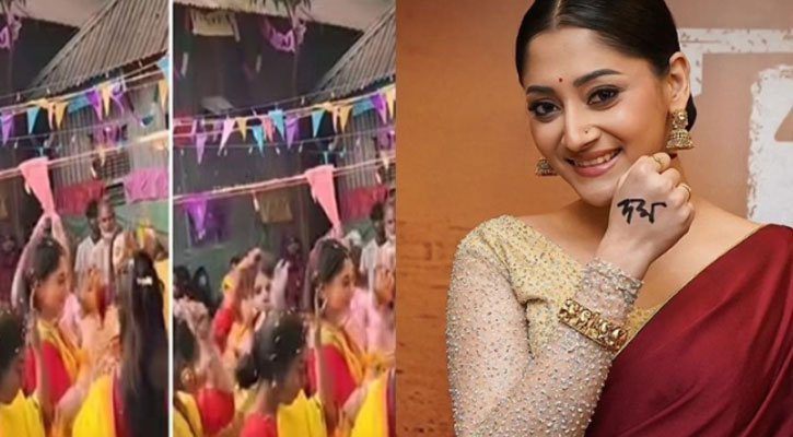 শুটিং সেট থেকে পূজা চেরির ভিডিও ফাঁস