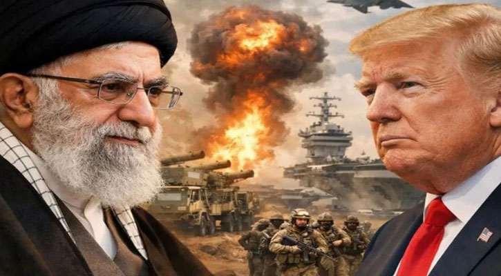ইরানে বড় ধরনের যুদ্ধ শুরুর ঘোষণা ট্রাম্পের