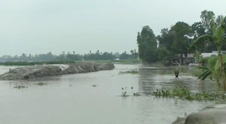 কুড়িগ্রামে নদ-নদীর পানি বৃদ্ধি, তিস্তার পানি বিপদসীমা ছুঁইছুঁই