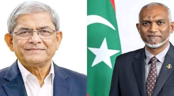 রাষ্ট্রপতি মির্জা ফখরুলকে মালদ্বীপের প্রেসিডেন্টের অভিনন্দন