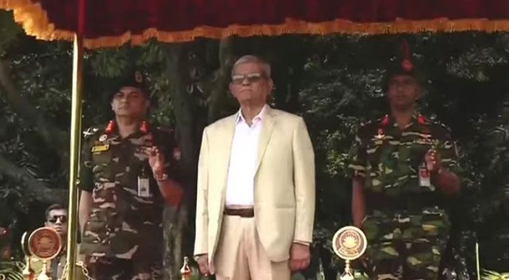 বঙ্গভবনে রাষ্ট্রপতিকে গার্ড অব অনার প্রদান