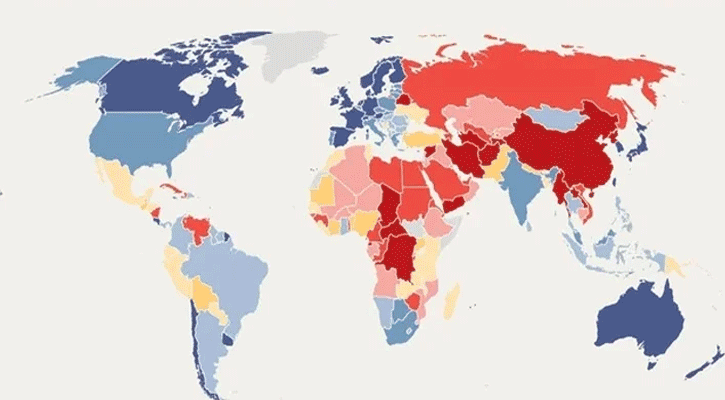 গণতন্ত্র সূচকে দুই ধাপ পেছাল বাংলাদেশ