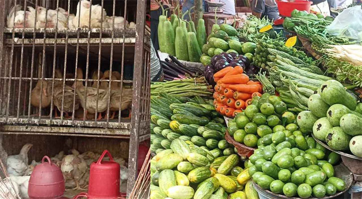 আড়াইশ ছাড়িয়েছে ব্রয়লার, বাড়তি দাম শাক-সবজির