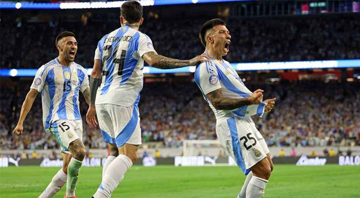 প্রথমার্ধের গোলে স্বস্তিতে আর্জেন্টিনা