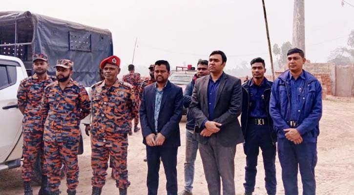 কুড়িগ্রামে আগুন নিভিয়ে তিনটি ইটভাটার কার্যক্রম বন্ধ