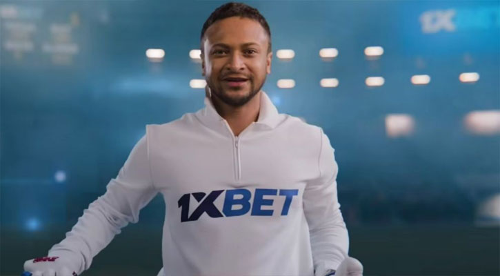 বিসিবির সঙ্গে চুক্তি শেষ, এবার প্রকাশ্যে জুয়ার প্রচারে সাকিব