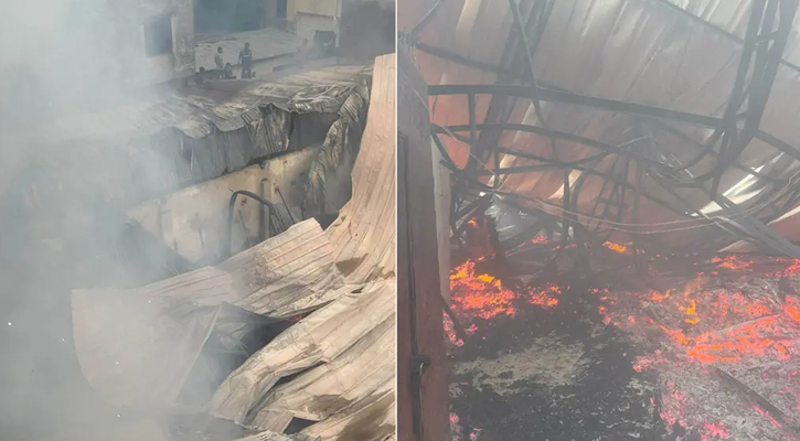 বাড্ডার ফার্নিচার কারখানার আগুন ১ ঘণ্টার চেষ্টায় নিয়ন্ত্রণে