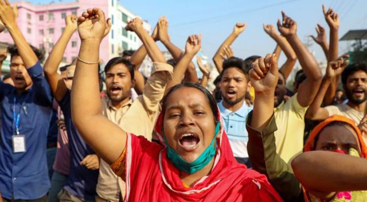 ৭ নভেম্বরের দিকে তাকিয়ে পোশাক শ্রমিকেরা 