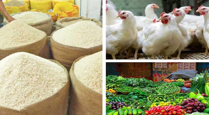 পণ্যের দামে স্বস্তি, চাল আর ব্রয়লার মুরগিতে অস্বস্তি
