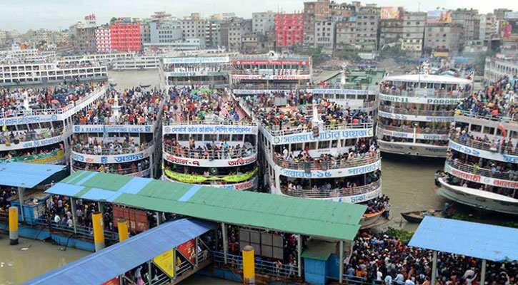 সদরঘাট থেকে সব রুটের লঞ্চ চলাচল বন্ধ ঘোষণা