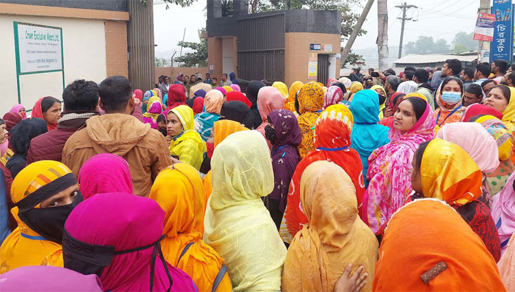 বেতন-বোনাস পরিশোধের প্রতিশ্রুতি পেলেও শঙ্কায় পোশাক শ্রমিকরা 