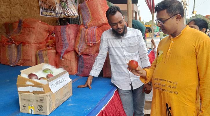 প্রদর্শনীতে সাড়ে ৩ লাখ টাকা কেজির আম, দর্শনার্থীদের ব্যাপক সাড়া 