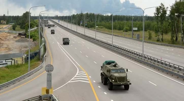 ওয়াগনার যোদ্ধাদের কনভয়ে রাশিয়ার হামলা