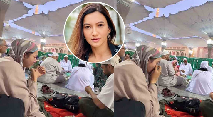 মসজিদে নববিতে গিয়ে কাঁদলেন বলিউড অভিনেত্রী