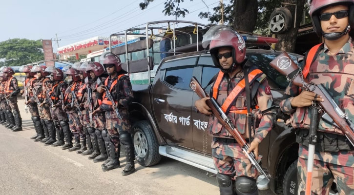 মধুখালীতে চার প্লাটুন বিজিবি মোতায়েন