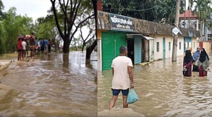 সিলেটের ৮ শতাধিক গ্রাম প্লাবিত, পানিবন্দি ৪ লাখ মানুষ 