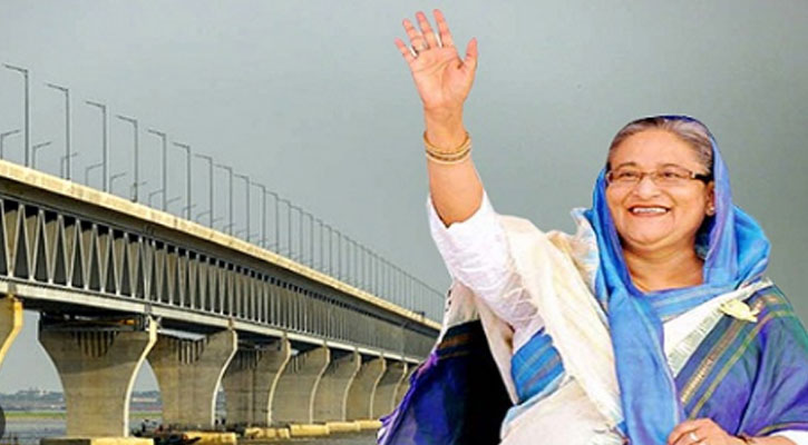 পদ্মা সেতু প্রকল্পের সমাপনী অনুষ্ঠানে প্রধানমন্ত্রী