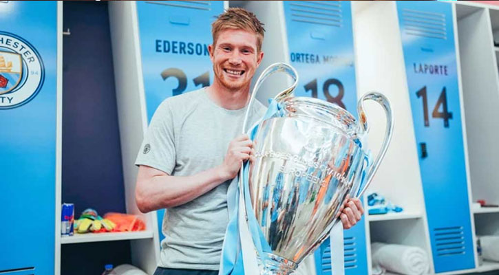 আবেগি বার্তায় ম্যানসিটি ছাড়ার ঘোষণা ডি ব্রুইনির 