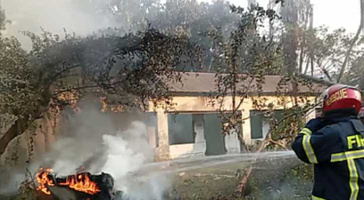 স্বতন্ত্র প্রার্থীর প্রস্তাবিত হাসপাতালের জায়গায় আগুন দিল দুর্বৃত্তরা