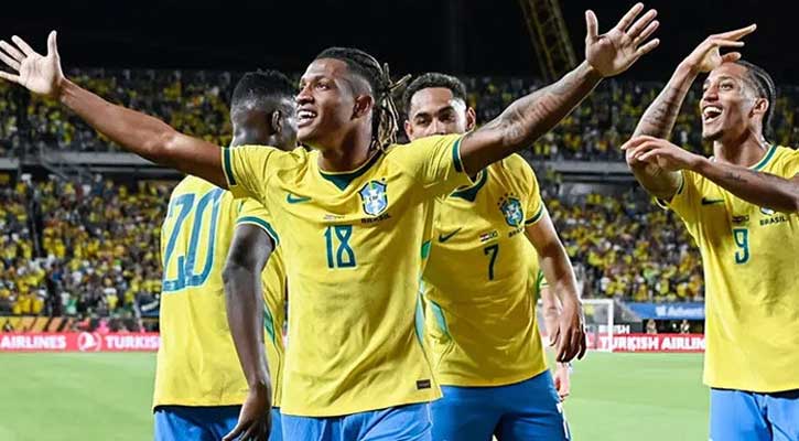 ছন্দময় ফুটবল উপহার দিয়ে দাপুটে জয় পেল ব্রাজিল