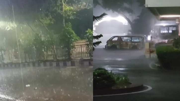 রাজধানীতে মুষলধারে বৃষ্টি