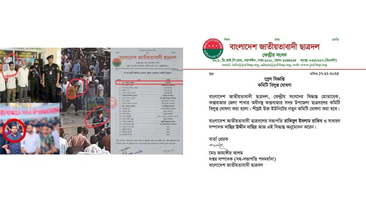 হত্যা মামলার আসামী হলেন ছাত্রদলের সভাপতি, বিতর্কের জেরে কমিটি বিলুপ্ত