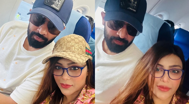 শাকিবের সাথে একই ফ্লাইটে কোথায় গেলেন মিষ্টি জান্নাত?