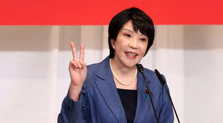 জাপানের ইতিহাসে প্রথম নারী প্রধানমন্ত্রী সানায়ে তাকাইচি