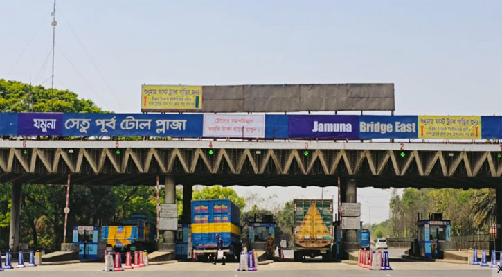 ২৪ ঘণ্টায় যমুনা সেতু পার হয়েছে ৫৩ হাজার যানবাহন