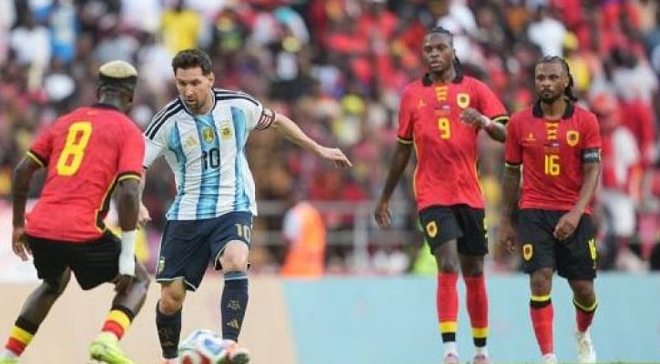 মেসি চমকে আর্জেন্টিনার দারুণ জয়