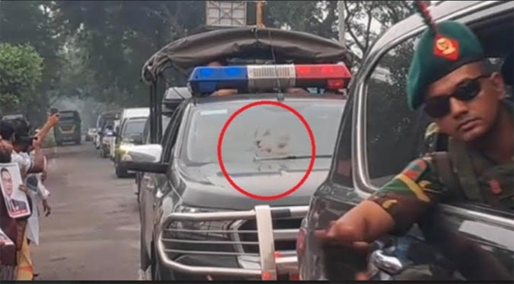 প্রধানমন্ত্রীর নিরাপত্তা গাড়ির সামনে ইটের টুকরা নিক্ষেপ, তদন্তে পুলিশ   