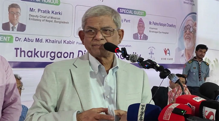 প্রতিটি থানায় আই ক্যাম্প চালুর উদ্যোগ নেওয়া হবে: মির্জা ফখরুল