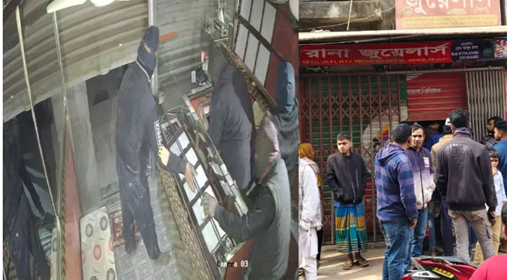 মোহাম্মদপুরে দোকান থেকে ৬৭০ ভরি স্বর্ণ-রুপা চুরি