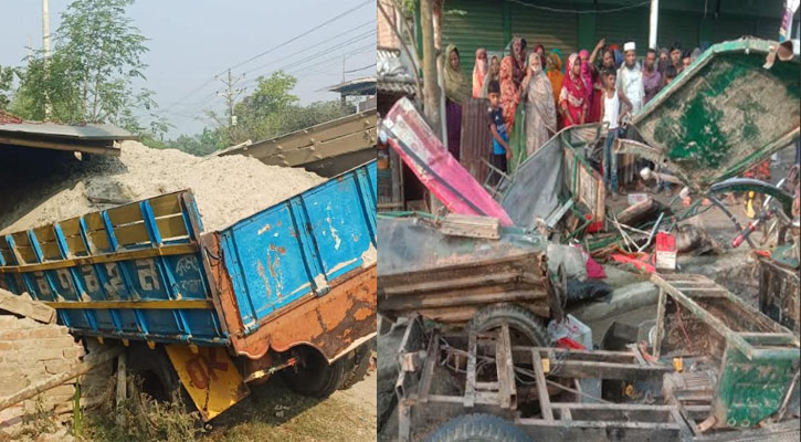 লালপুরে ট্রাকচাপায় ইজিবাইকের ৩ যাত্রী নিহত